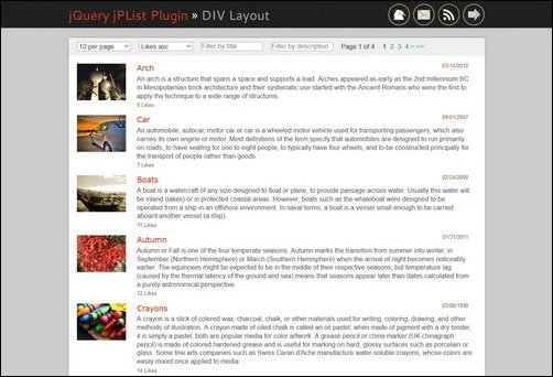 jQuery jPList Plugin jquery filter