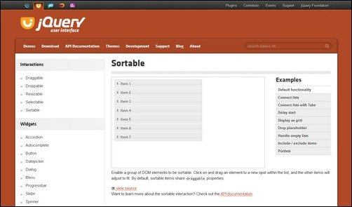 sortable jquery filter