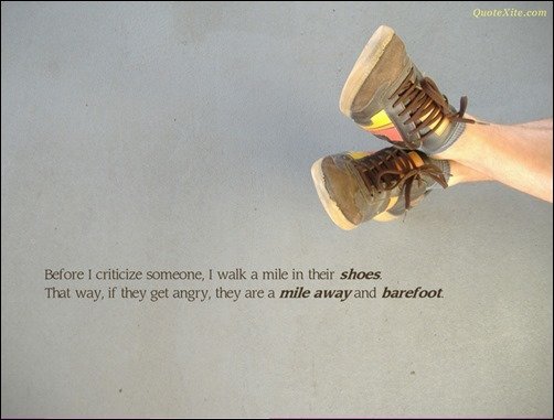 Before I criticize someone