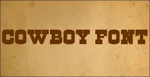 Cowboy Font