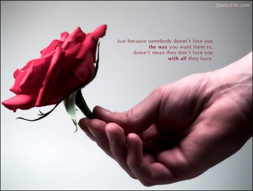 Just Because Somebody Doesn’t Love You