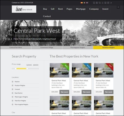 Lux-real-estate-website-templates