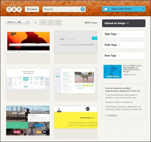 Pattern-Tap-web-design-gallery