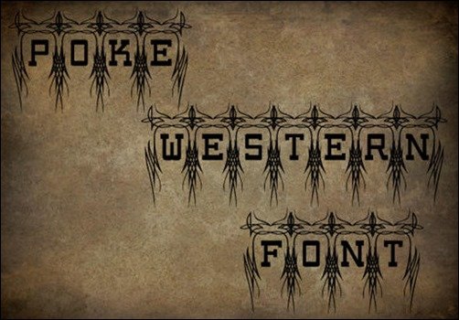 Poke Western Font