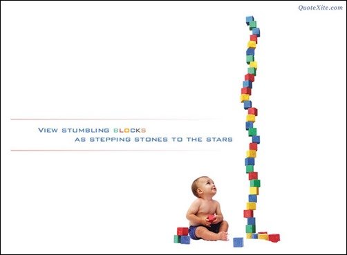 Stumbing Blocks as Stepping Stone