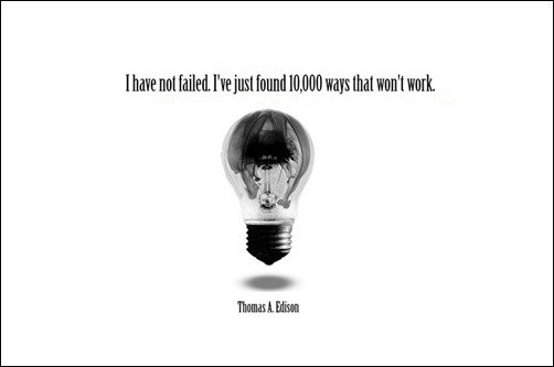Thomas Edison on Failure