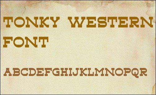 Tonky Western Font