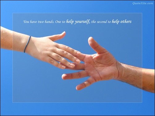 You have two hands