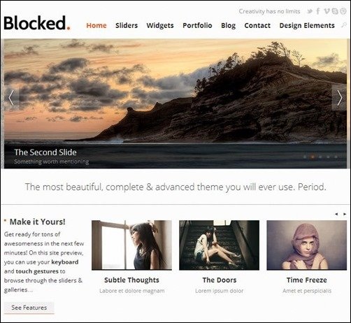 blocked html5 templates