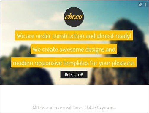 choco html5 templates