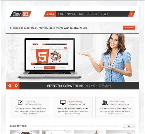 clean html5 templates
