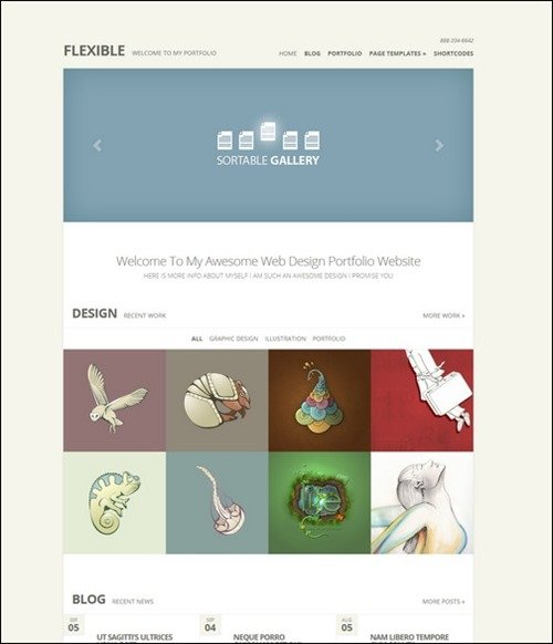 flexible-portfolio-Wordpress-theme