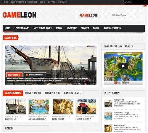 gameleon-wordpress-game-theme