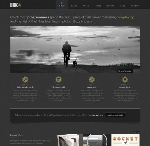 minx html5 templates