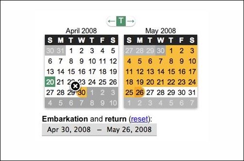 timeframe jQuery date picker