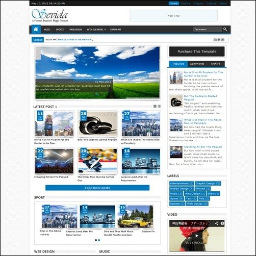 Sevida Blogger Templates