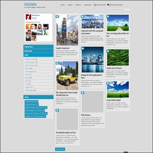 Excelencia Blogger Templates