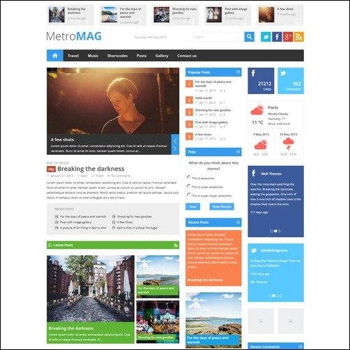 Metro Magazine WordPress Metro Themes
