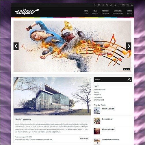 Eclipse Blogger Templates