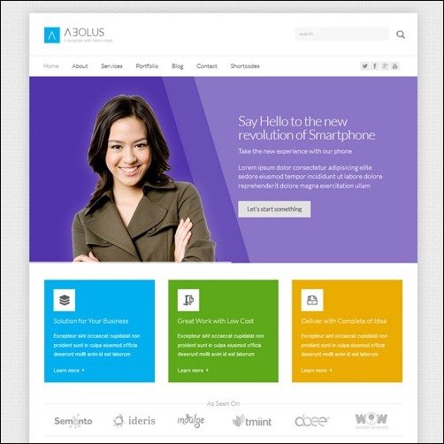 Aeolus WordPress Metro Themes