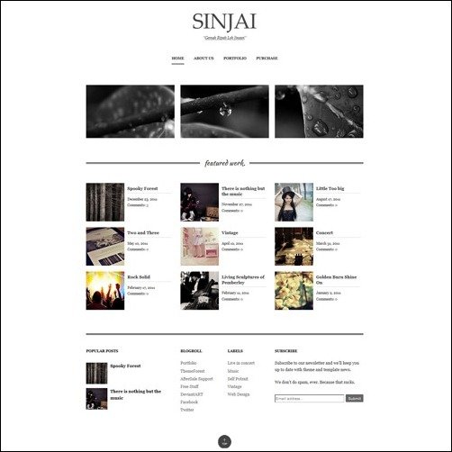 Sinjai Blogger Templates