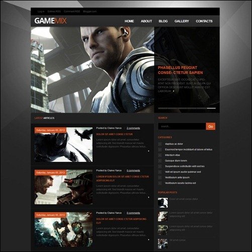 GameMix Blogger Templates