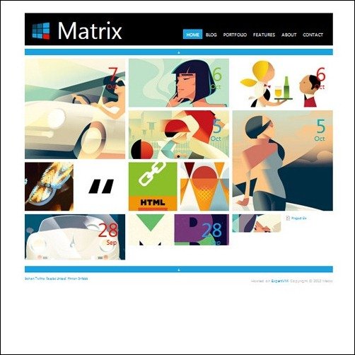 Matrix WordPress Metro Themes