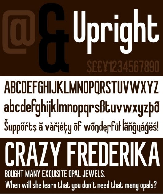 Upright - Retro Inspired Headline Font