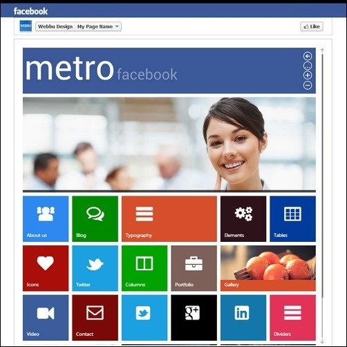 metro-facebook-wp-template
