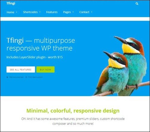 018 WordPress business theme