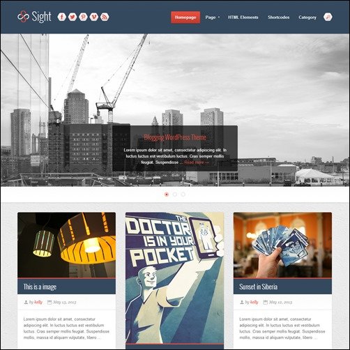 Sight - Infinite Blogging WordPress Theme