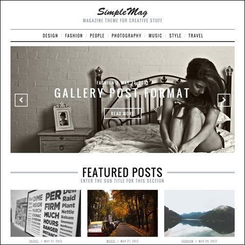 SimpleMag - Magazine theme for creative stuff