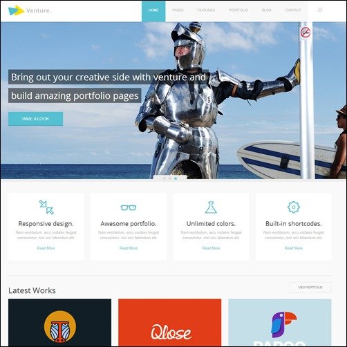 Venture - Responsive Corporate & Creative Theme