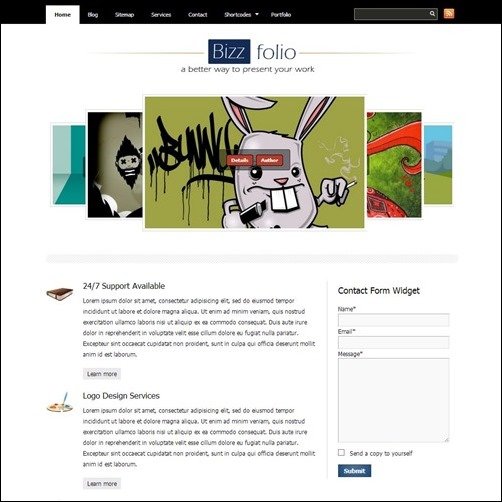 bizzfolio-WordPress-Theme