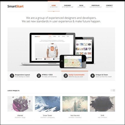 SmartStart business website template