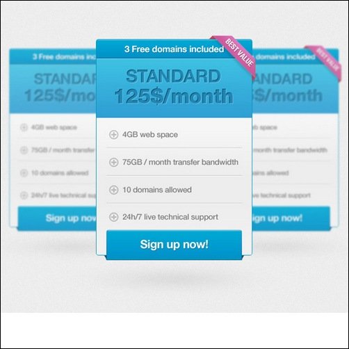 PRICINGTABLE