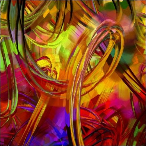 Abstract Circles Painting