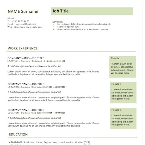 Modern Resume 074