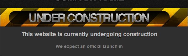 20 Under Construction Page Design Inspiration