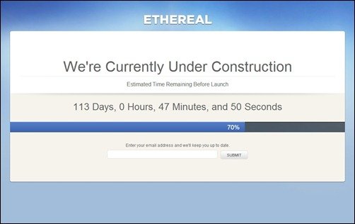 Ethereal under construction