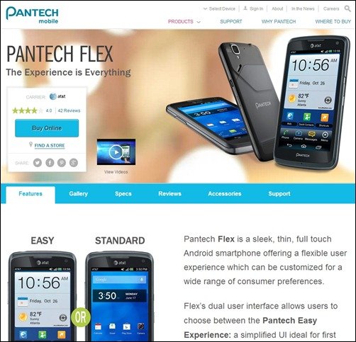 Flex landing page designs