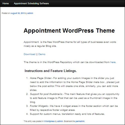 appointment