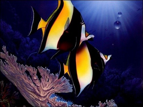 Underwater Fishes underwater background